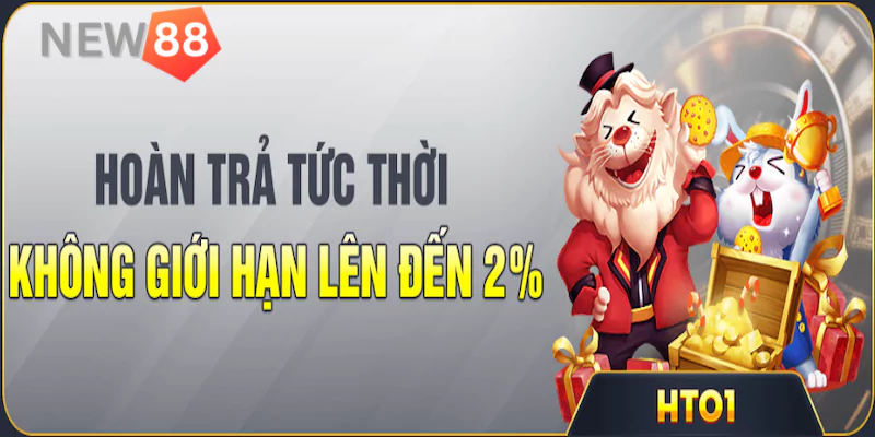 Hoàn trả 2% khi tham gia game bài New88 