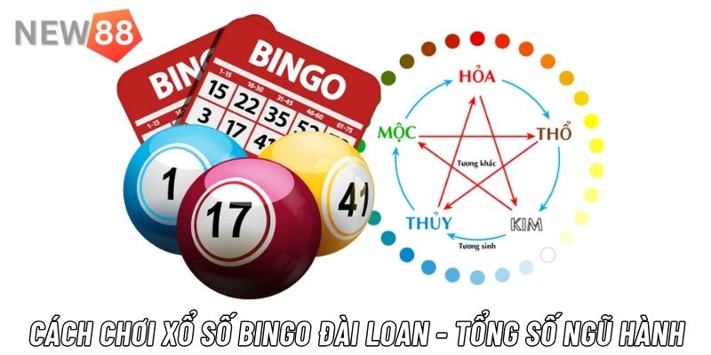 Hướng dẫn luật cược xổ số Bingo Đài Loan tổng ngũ hành