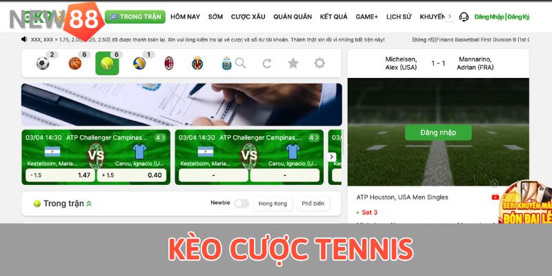 Kèo cược tennis 